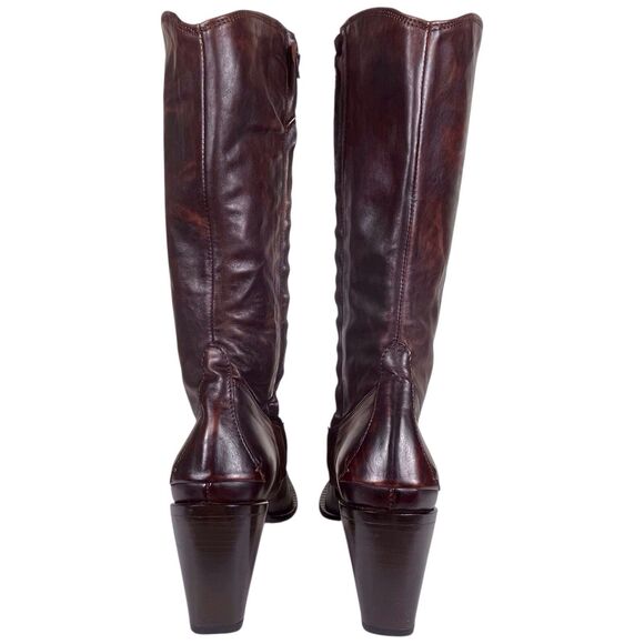 KOBRA Women's Leather Western Boots Size 39 (8.5–9) Brown Made in Italy EUC - Picture 5 of 16